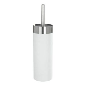 Wenko Creta Toilet Brush Holder White and Silver Wenko Creta Toilet Brush Holder White and Silver